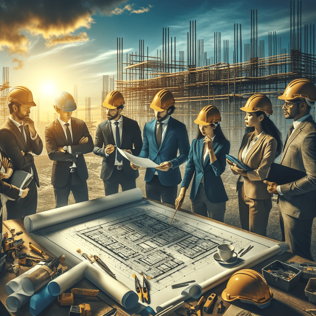 Image personne en réunion devant un plan